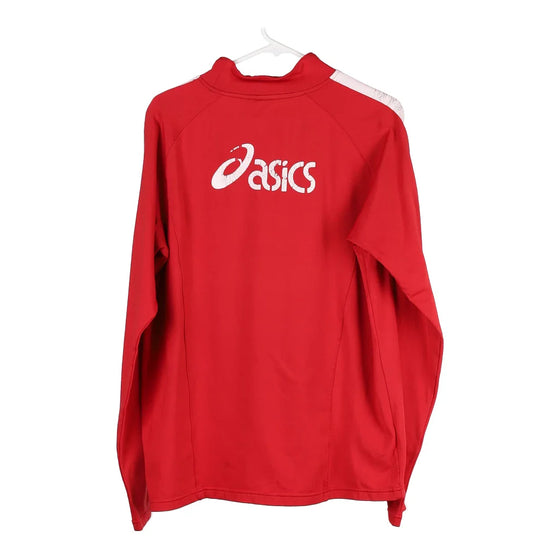 Vintage red Asics Sweatshirt - mens large