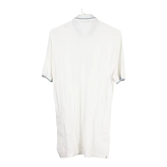 Vintage white Gas Polo Shirt - mens medium