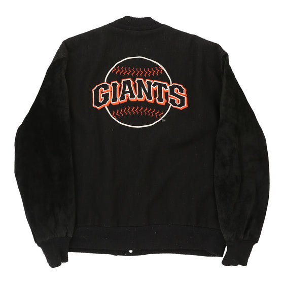 San Francisco Giants Delong MLB Varsity Jacket - Large Black Wool Blend