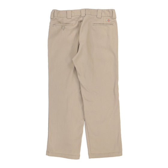 Dickies Trousers - 37W 29L Beige Cotton Blend - Thrifted.com