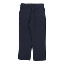  Dickies Trousers - 35W 30L Navy Cotton Blend - Thrifted.com