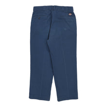  Dickies Trousers - 35W 28L Navy Cotton Blend - Thrifted.com