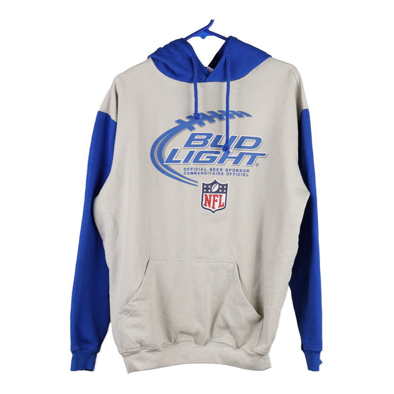 Bud Light H2 NFL Hoodie - Large Grey Cotton Blend