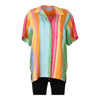 Vintage multicoloured Benetton Short Sleeve Shirt - womens x-large