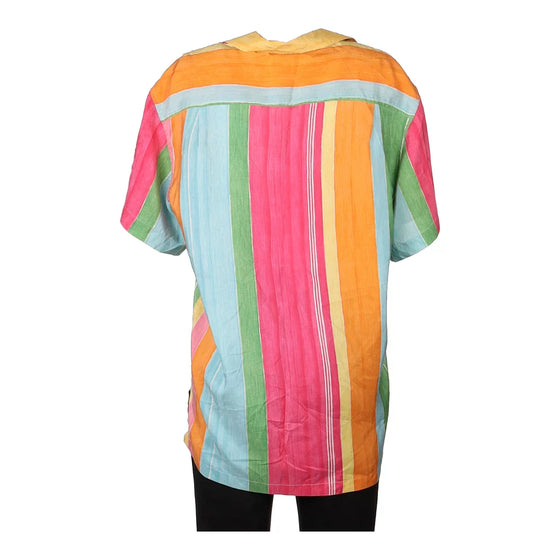 Vintage multicoloured Benetton Short Sleeve Shirt - womens x-large