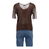 Vintage brown Unbranded Mesh Top - womens large