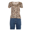 Dolce & Gabbana Animal print T-Shirt - Medium Brown Cotton Blend