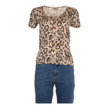  Dolce & Gabbana Animal print T-Shirt - Medium Brown Cotton Blend