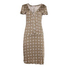 Vintage khaki Tricot Max & Co Midi Dress - womens large