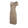 Vintage khaki Tricot Max & Co Midi Dress - womens large