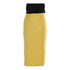 Vintage yellow Wood House Midi Skirt - womens 28" waist