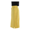 Vintage yellow Wood House Midi Skirt - womens 28" waist