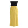 Vintage yellow Wood House Midi Skirt - womens 28" waist