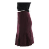 Vintage burgundy Benetton Midi Skirt - womens 28" waist