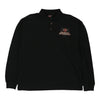 Vintage black St Paul Harley Davidson Long Sleeve Polo Shirt - mens x-large