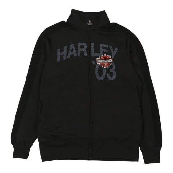 Vintage black Harley Davidson 1/4 Zip - mens large