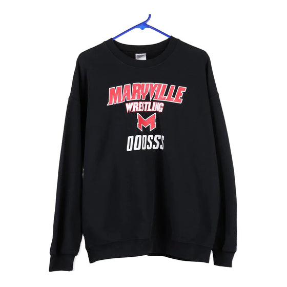 Vintage black Maryville Wrestling Gildan Sweatshirt - mens x-large