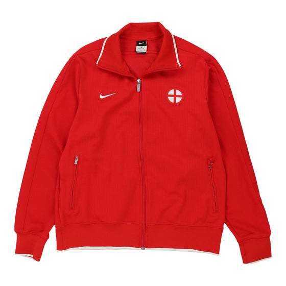 Pre-Loved red England 2012 Nike Track Jacket - mens x-large