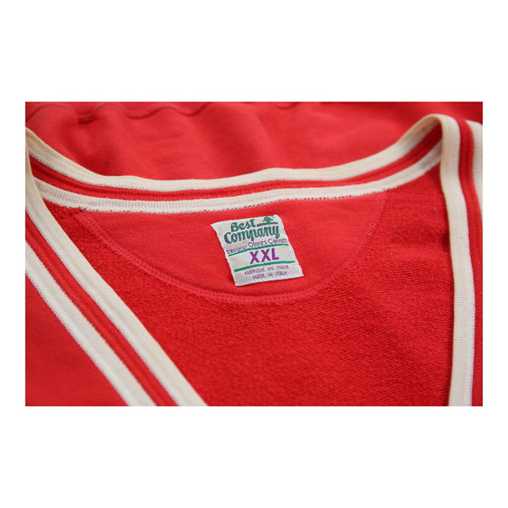 Vintage red 1980s Best Company Cardigan - mens xx-large