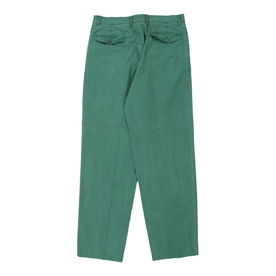 Vintage green Les Copains Trousers - mens 34" waist