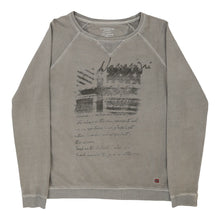  Vintage grey Napapijri Sweatshirt - mens small