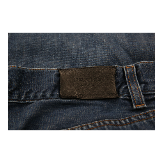 Tapered Fit Prada Jeans - 32W UK 12 Blue Cotton