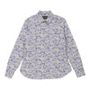 Best Company Floral Patterned Shirt - Large Blue Cotton