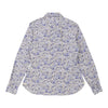 Best Company Floral Patterned Shirt - Large Blue Cotton