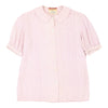 Valentino Collared Blouse - Medium Pink Silk