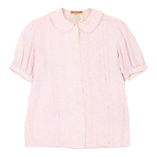  Valentino Collared Blouse - Medium Pink Silk