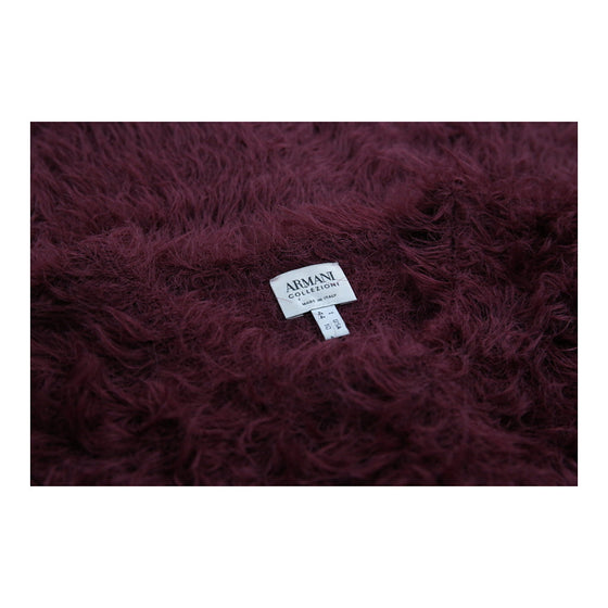 Armani Jumper - Small Burgundy Nylon