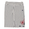 Les Copains Striped Skirt - 33W UK 14 White Cotton Blend