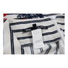 Les Copains Striped Skirt - 33W UK 14 White Cotton Blend