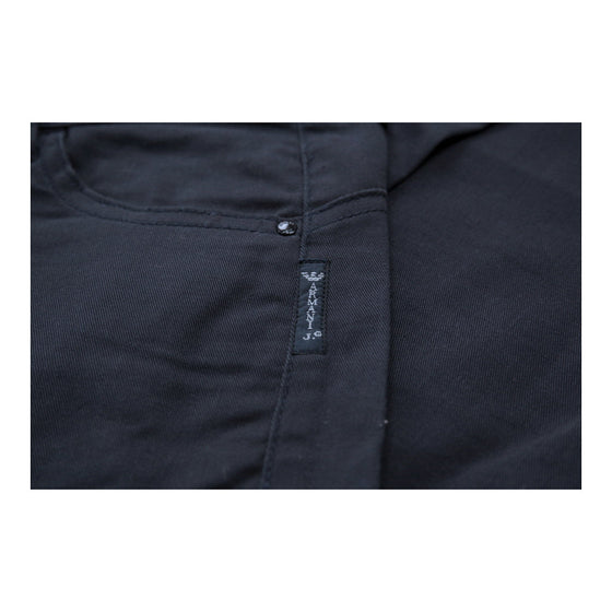 Armani Jeans Trousers - 31W UK 10 Navy Cotton