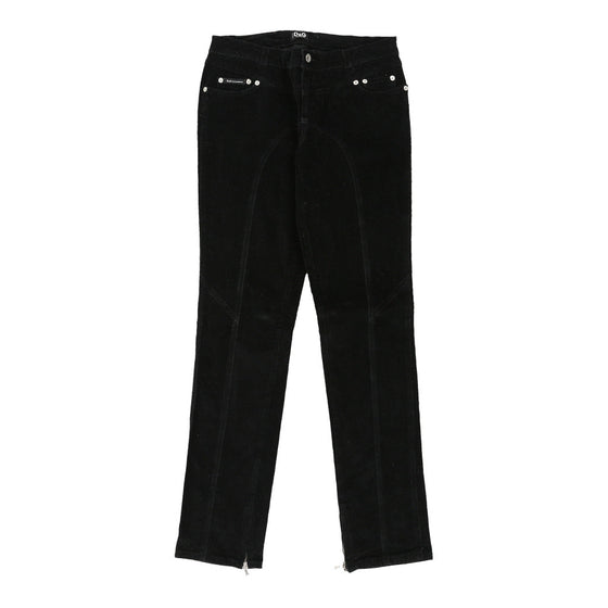 Dolce & Gabbana Trousers - 30W UK 8 Black Cotton