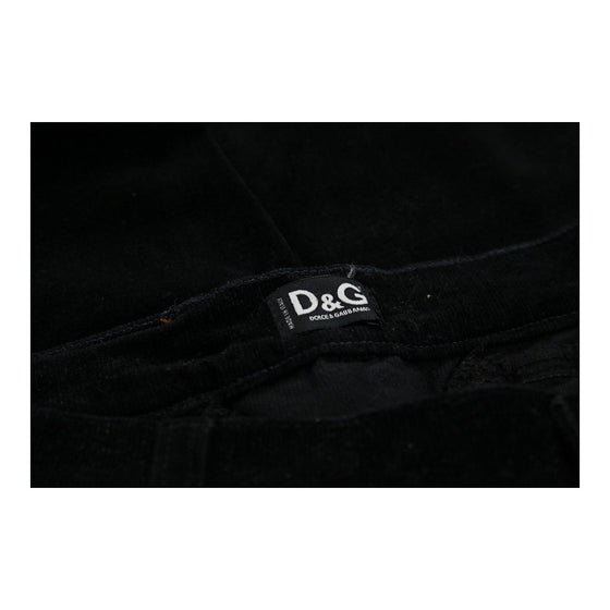 Dolce & Gabbana Trousers - 30W UK 8 Black Cotton