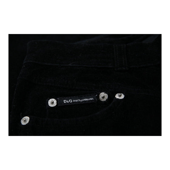 Dolce & Gabbana Trousers - 30W UK 8 Black Cotton