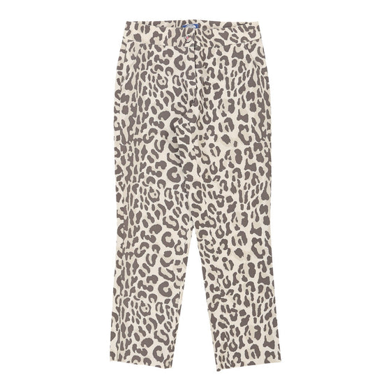 Blumarine Animal print Trousers - 26W UK 6 Multicoloured Cotton