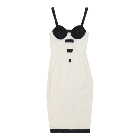 Versace Bodycon Dress - XS White Cotton Blend