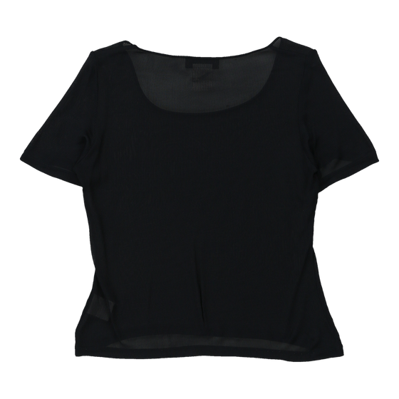 Les Copains T-Shirt - Medium Black Viscose