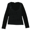 Dolce & Gabbana Long Sleeve Top - Medium Black Nylon Blend