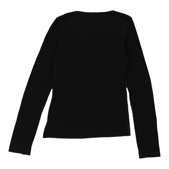 Dolce & Gabbana Long Sleeve Top - Medium Black Nylon Blend