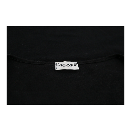 Dolce & Gabbana Long Sleeve Top - Medium Black Nylon Blend