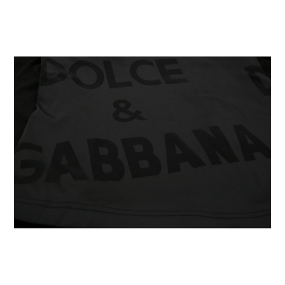 Dolce & Gabbana Long Sleeve Top - Medium Black Nylon Blend