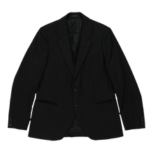  Emporio Armani Pinstripe Blazer - Medium Black Wool