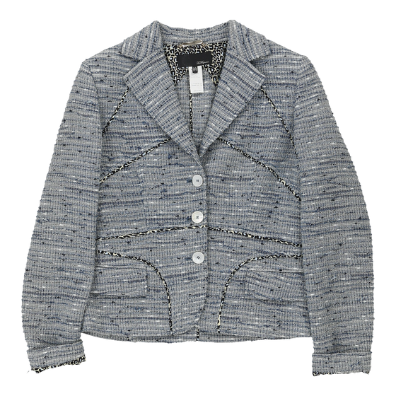 Les Copains Blazer - Medium Grey Cotton Blend