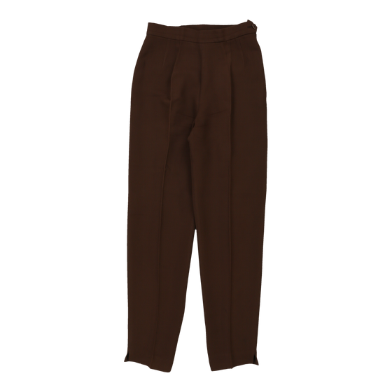 Cheap & Chic Moschino Trousers - 28W UK 8 Brown Cotton