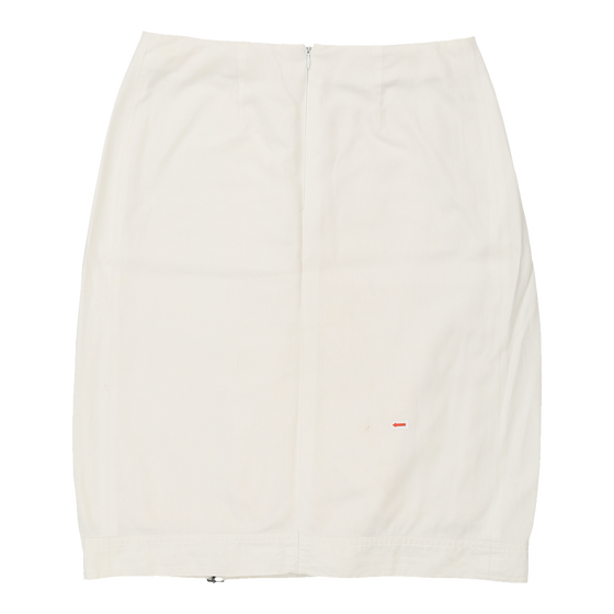 Dries Van Noten Pencil Skirt - 30W UK 10 White Cotton