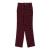 Roccobarocco Trousers - 28W UK 8 Burgundy Nylon