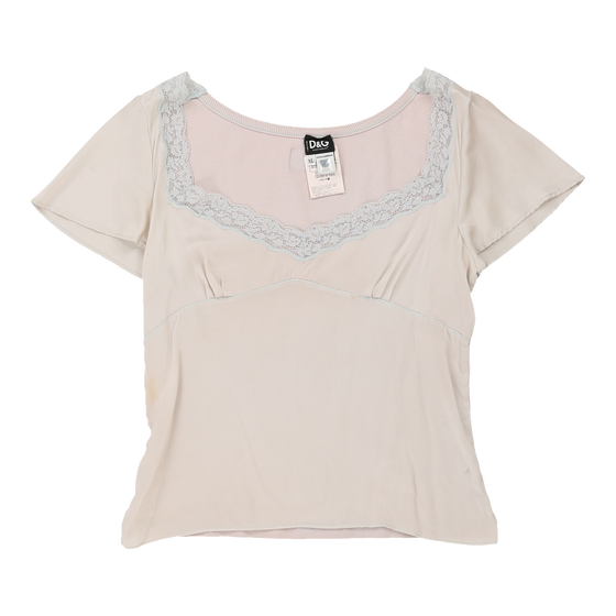 Dolce & Gabbana Top - XL Pink Silk Blend